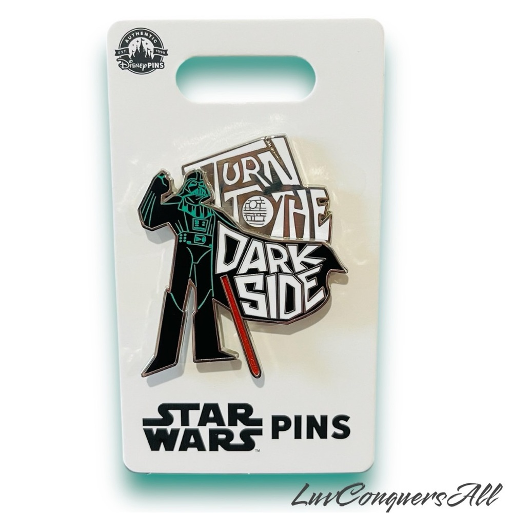 Disney Park Darth Vader Star Wars Turn To The Dark Side Pin